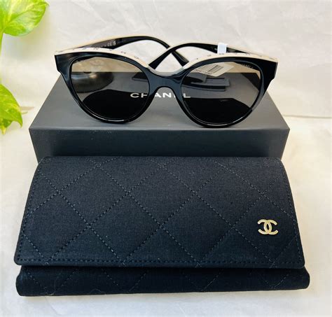 chanel butterfly sunglasses black|Chanel ch5414.